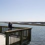 <p align="left">Où sont les aigrettes, les ibis? Au Huntington Beach state park sans doute, au loin, sur la droite.